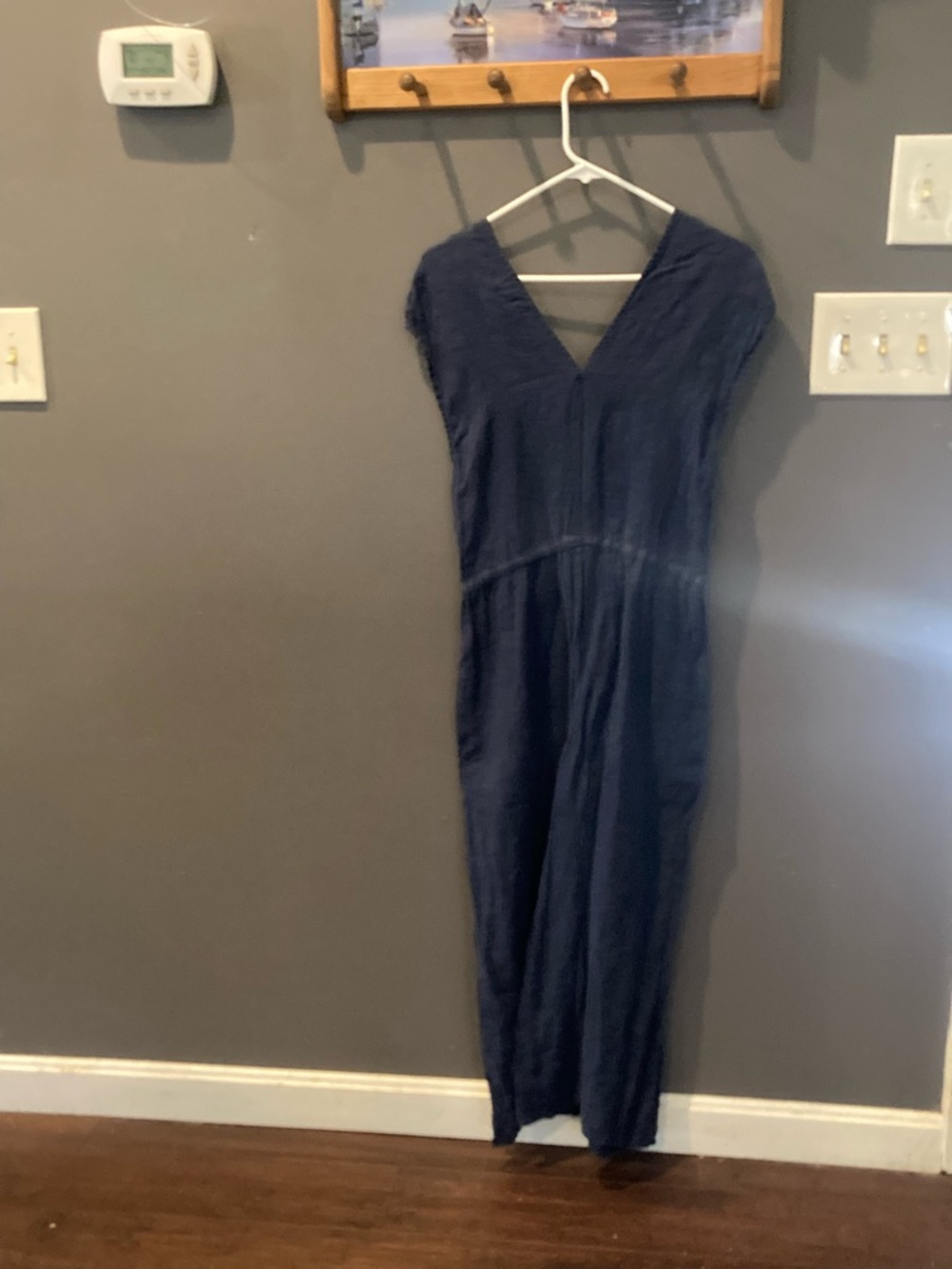 Bella Dahl size medium sleeveless jumpsuit 💯 linen excellent condition - Picture 3 of 6